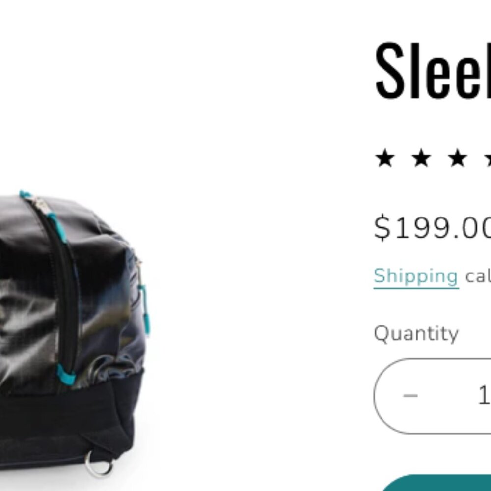 Tobiq Black Slick Mini = New w Tags